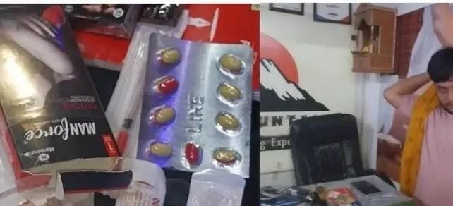 स्पा सेंटर की आड़ में चल रहा था देह व्यापार, भारी मात्रा में आपत्तिजनक सामग्री जब्त