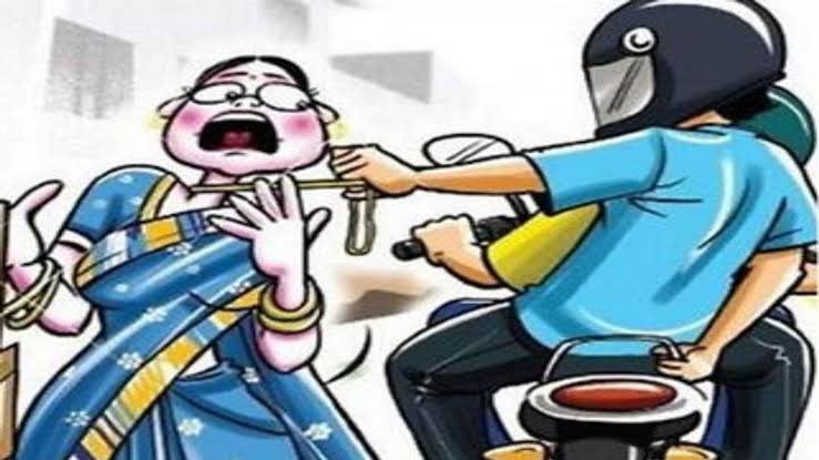 महिला से झपटमारी