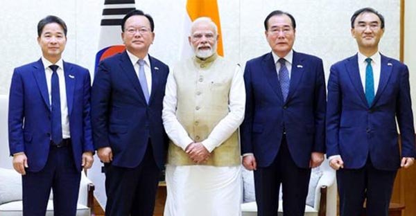 मोदी ने दक्षिण कोरिया के साथ रणनीतिक साझेदारी को प्रगाढ करने की प्रतिबद्धता जतायी