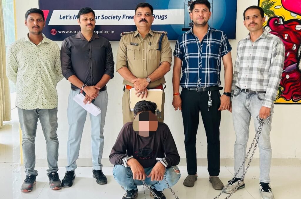 दो साल से फरार एमडी तस्कर नारकोटिक्स इंदौर विंग की गिरफ्त में