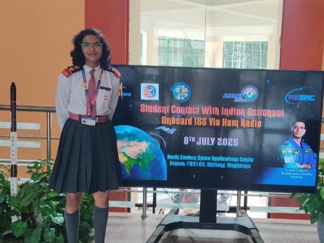 सारा को अंतरिक्ष यात्री शुभांशु से बात करने का अवसर मिला     