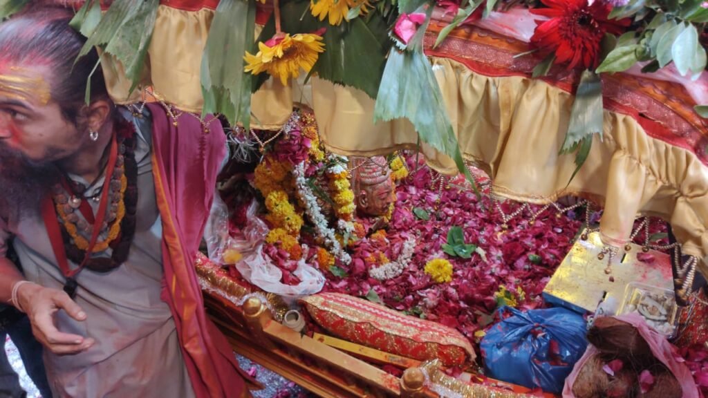 ओंकारजी महाराज एवं श्री ममलेश्वरजी नगर भ्रमण के लिए निकले 