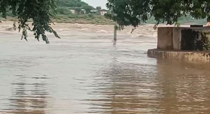 सेवड़ा में सिंध नदी उफान पर