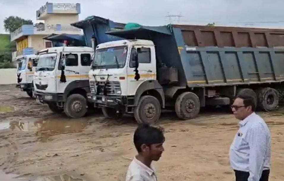 कलेक्टर के वाहन को टक्कर मारने वाले डंपर मालिक पर कार्यवाही शुरू