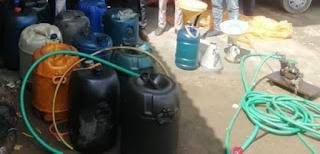 55 लीटर डीजल पकड़ाया