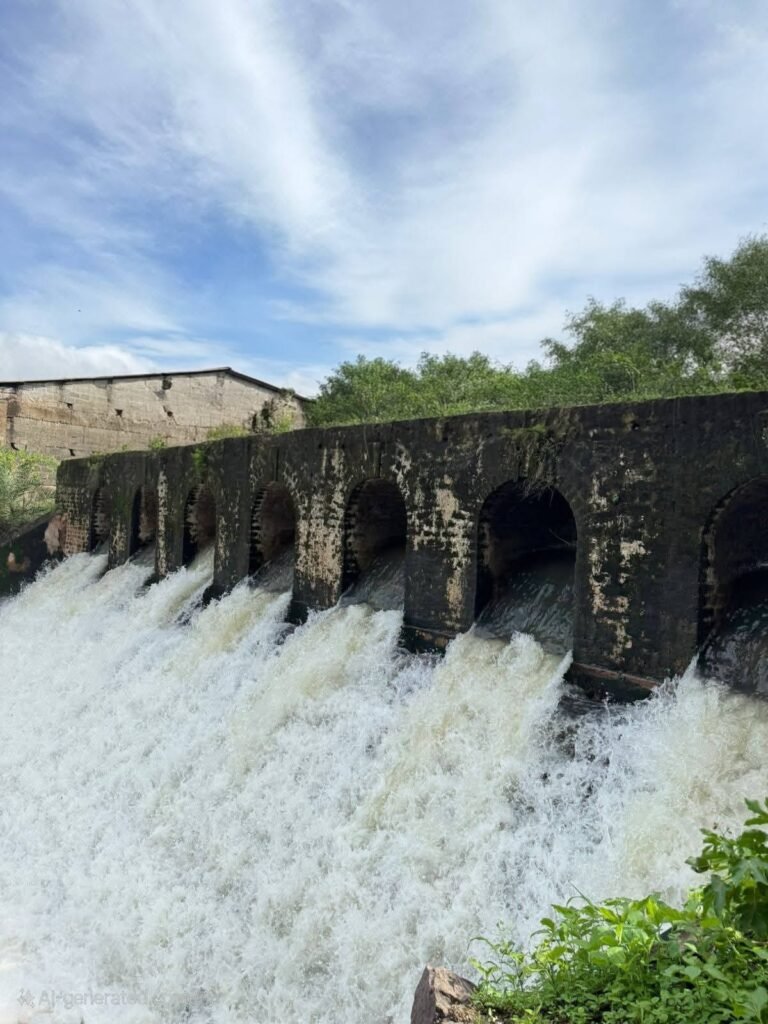 टीकमगढ़ में 40 घंटे की बारिश में तालाब ओवरफ्लो,9 इंच वर्षा