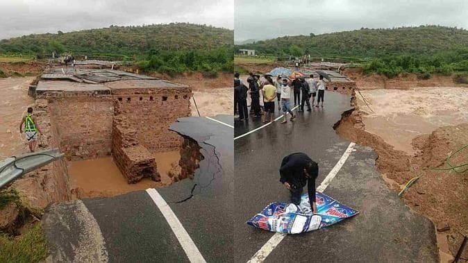 बड़ौदा कस्बे में बाढ़ से हालात बेहद खराब, सड़कें पूरी तरह ध्वस्त