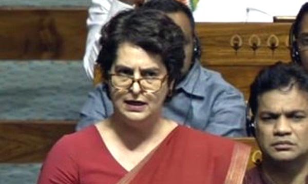 प्रियंका ने लोकसभा में उठाया वायनाड के आपदा पीड़ितों को राहत देने का मुद्दा