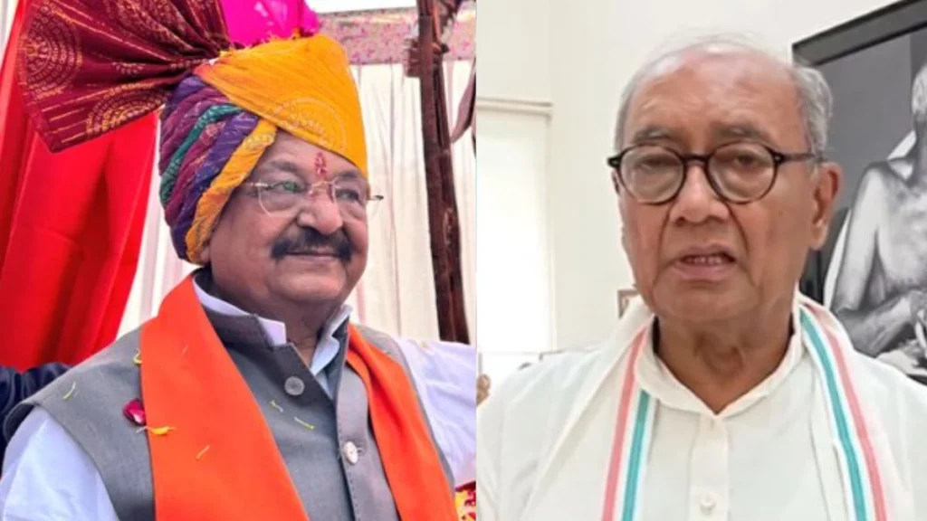 दिग्विजय का विजयवर्गीय को पत्र मधुसूदनगढ़ नगर पालिका परिषद में भ्रष्टाचार पर कार्यवाही हो