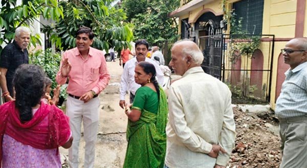 नपा अध्यक्ष का वार्ड 33 में दौरा विकास कार्य की गति बढ़ेगी