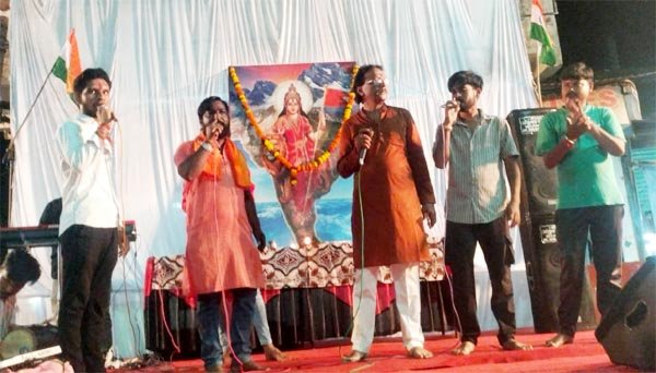 भारत माता की महाआरती आयोजित, सनातन हिन्दू धर्म के युवाओं ने लिया हिस्सा