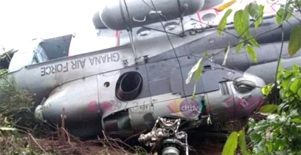 हेलीकॉप्टर हादसे से घाना में हड़कंप