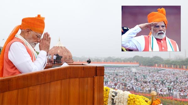 मोदी ने लाल किले की प्राचीर से दिया अब तक का सबसे लंबा भाषण