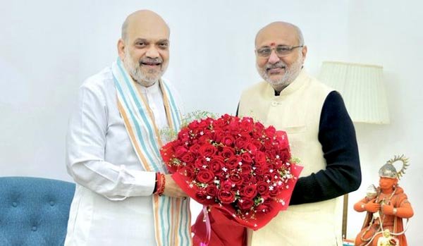 शाह ने उपराष्ट्रपति चुनाव के लिए राजग के उम्मीदवार के रूप में नामित किए जाने राधाकृष्ण को दी बधाई