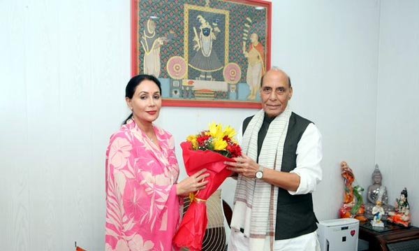 दिया कुमारी ने राजनाथ से की मुलाक़ात