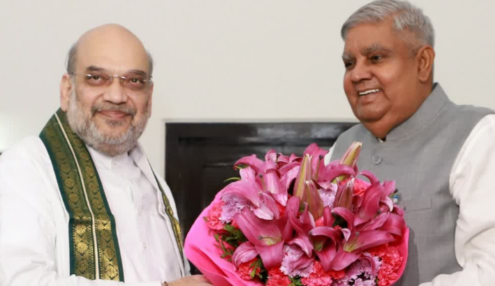 धनखड़ के इस्तीफे पर अमित शाह का बयान, विपक्ष के ‘नजरबंद’ के आरोपों को खारिज किया