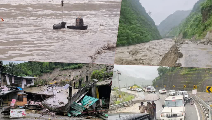 हिमाचल में कुदरत का कहर: भारी बारिश से भूस्खलन, लोग टनल में रहने को मजबूर, मंडी में मंडरा रहा खतरा