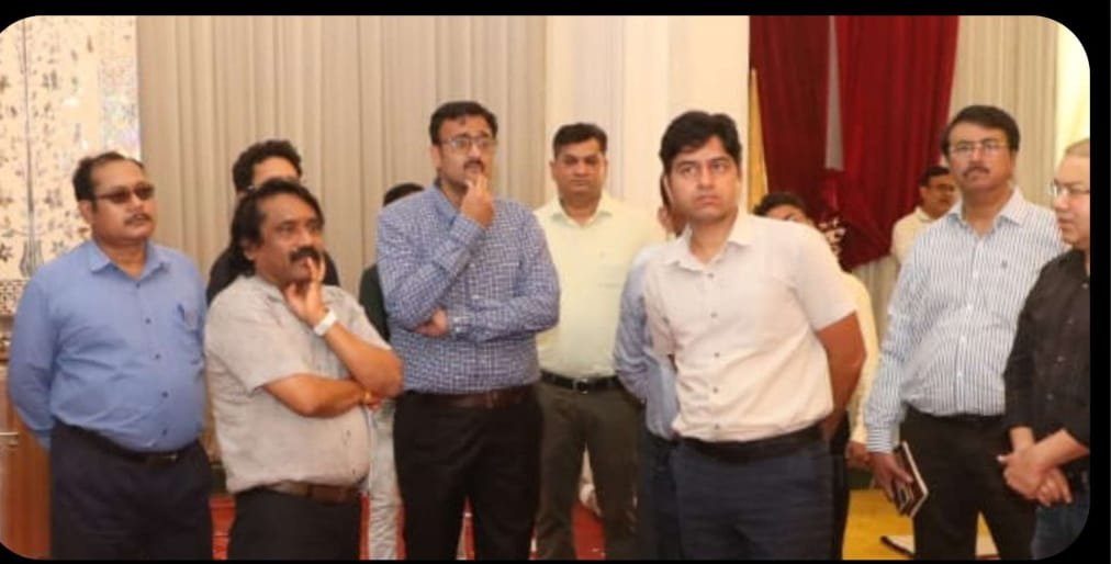 माइनिंग कॉन्‍क्‍लेव 23 को प्रमुख सचिव माइनिंग ने किया स्‍थल निरीक्षण 