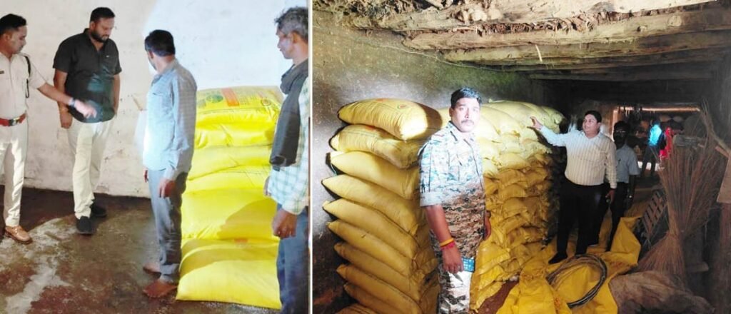 ठरकठैला में 168 बोरी यूरिया जप्त, कालाबाजारियों में हड़कंप