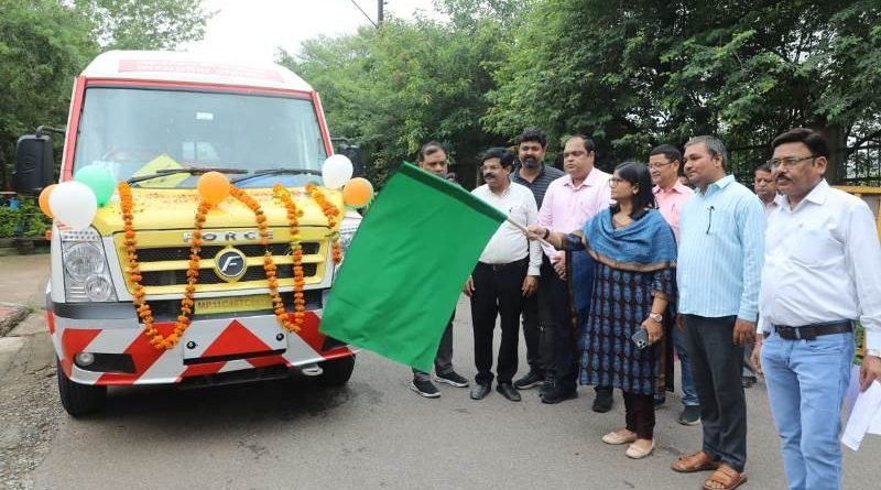 उपचार के दौरान मृत्यु होने पर शव को निवास स्थान तक पहुँचाने ग्वालियर को मिले दो शव वाहन