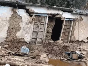 शिवपुरी के 20 गांवों में बाढ़ से 700 मकानों को नुकसान