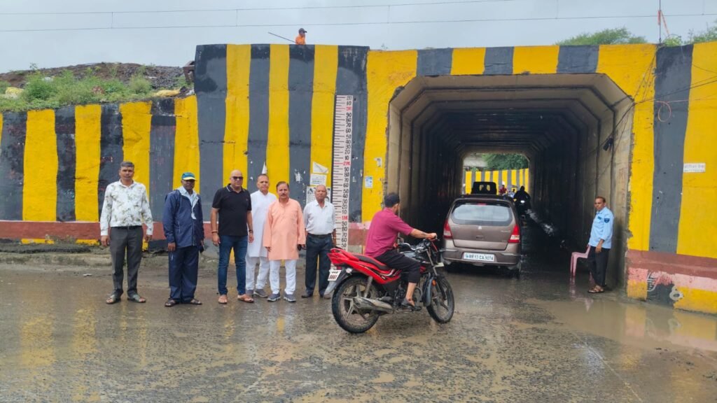 लसूड़िया मोरी अंडरपास में जलभराव से मिली निजात