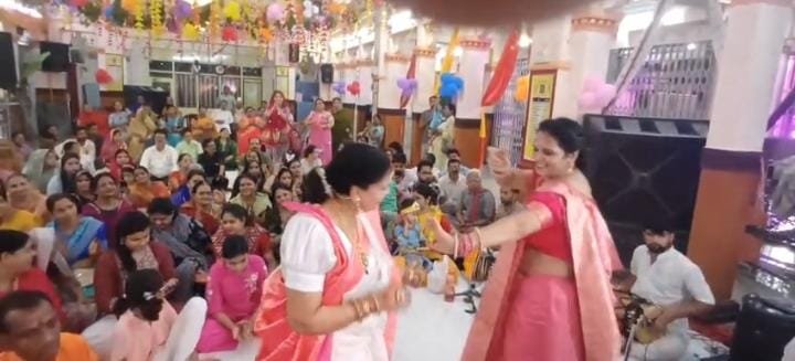 सनातन धर्म मंदिर में राधाष्टमी महामहोत्सव, पालकी यात्रा निकली