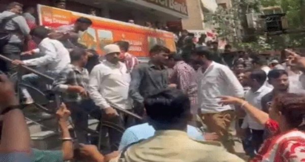 अतिक्रमण हटाने गई नगर निगम टीम से विवाद, व्यापारी से मारपीट