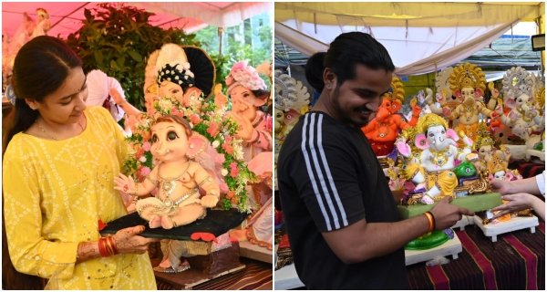 गणेशोत्सव की धूम, बाजारों में सजी गणेश प्रतिमाएं