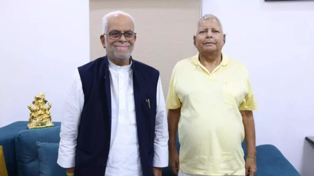 लालू से मुलाकात के लिए इंडिया गठबंधन उम्मीदवार सुदर्शन रेड्डी की आलोचना