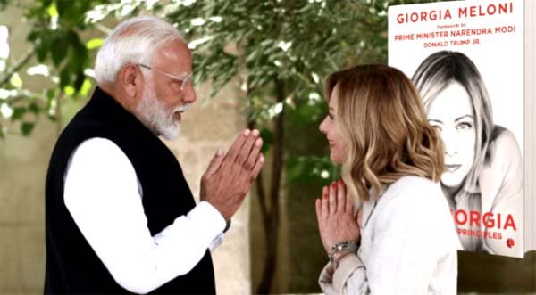 मेलोनी की आत्मकथा की प्रस्तावना लिखी मोदी ने