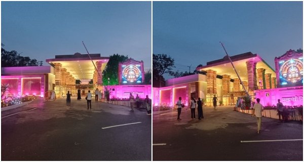 सीएम हाउस में सजी वैदिक घड़ी, आकर्षक रोशनी से निखरी भव्यता