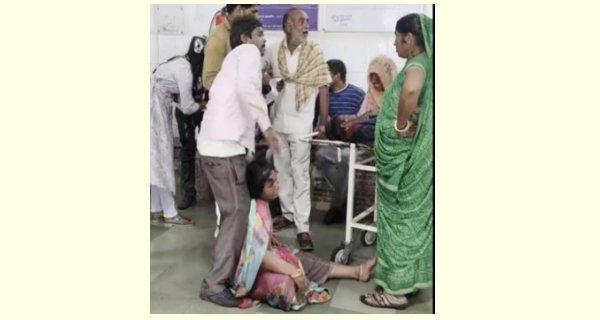 शिवपुरी जिला अस्पताल में मरीज की मौत के बाद हंगामा