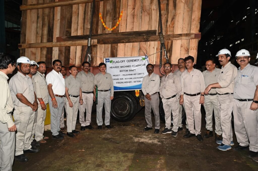 बीएचईएल भोपाल से सबसे भारी हाइड्रो जनरेटर शाफ्ट रवाना