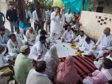 शक्कर कारखाना संघर्ष समिति की यात्रा सबलगढ़ पहुंची