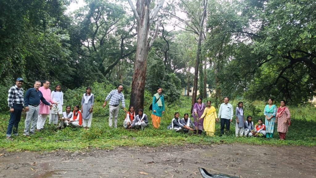 शासकीय कन्या स्कूल में प्रधानमंत्री के जन्मदिवस पर छात्राओं ने लगाए पौधे 