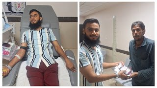 हारिस ने पेश की हिंदू मुस्लिम एकता की मिसाल, रात्रि 1 बजे ब्लड देने पहुंचे मेडिकल कॉलेज