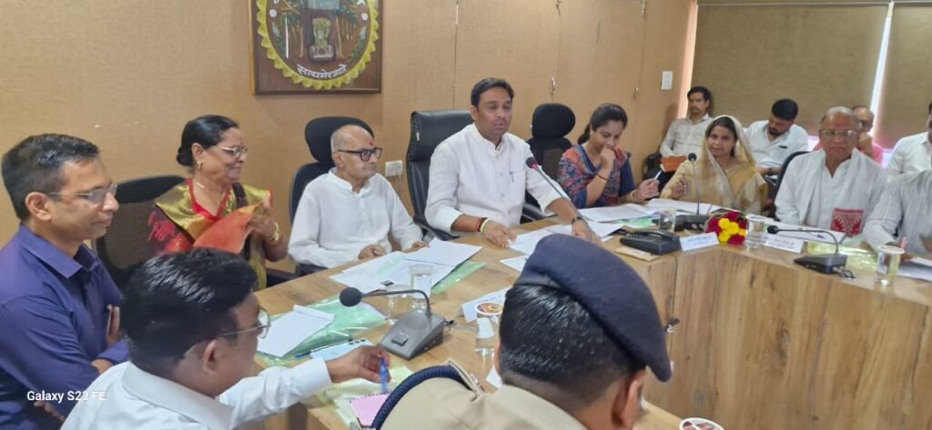 जिला विकास समन्वय व निगरानी समिति की बैठक जारी
