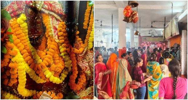 शक्तिपीठ मां ज्वालामुखी मंदिर पर  भक्तों की भीड़