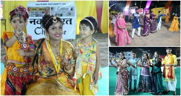 श्रीजी गरबा महोत्सव में पंजाबी रंग, पटियाला सूट और डांडिया की धूम