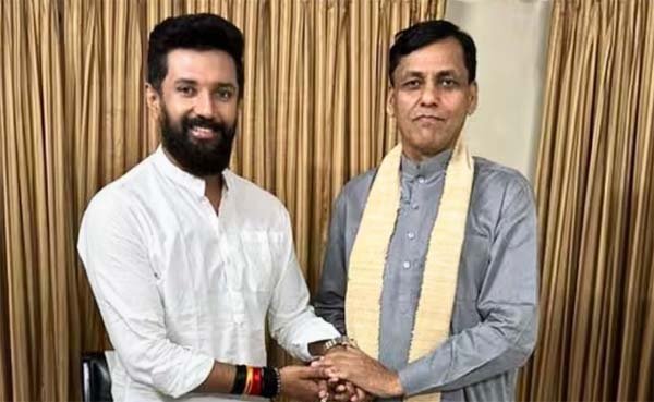 चिराग पासवान से चौथी बार मिले नित्यानंद राय, सीट बंटवारे पर की चर्चा