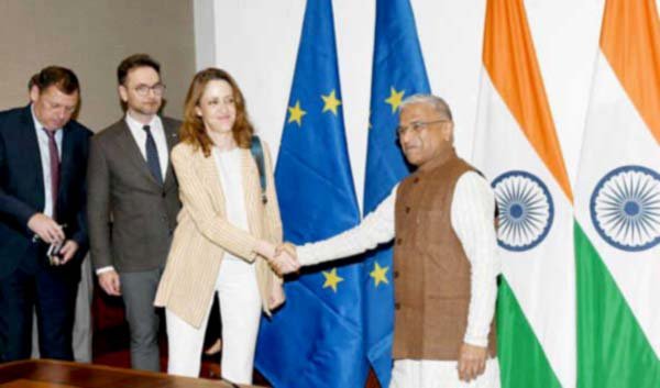 यूरोपीय संसदीय प्रतिनिधिमंडल ने हरिवंश से की भेंट