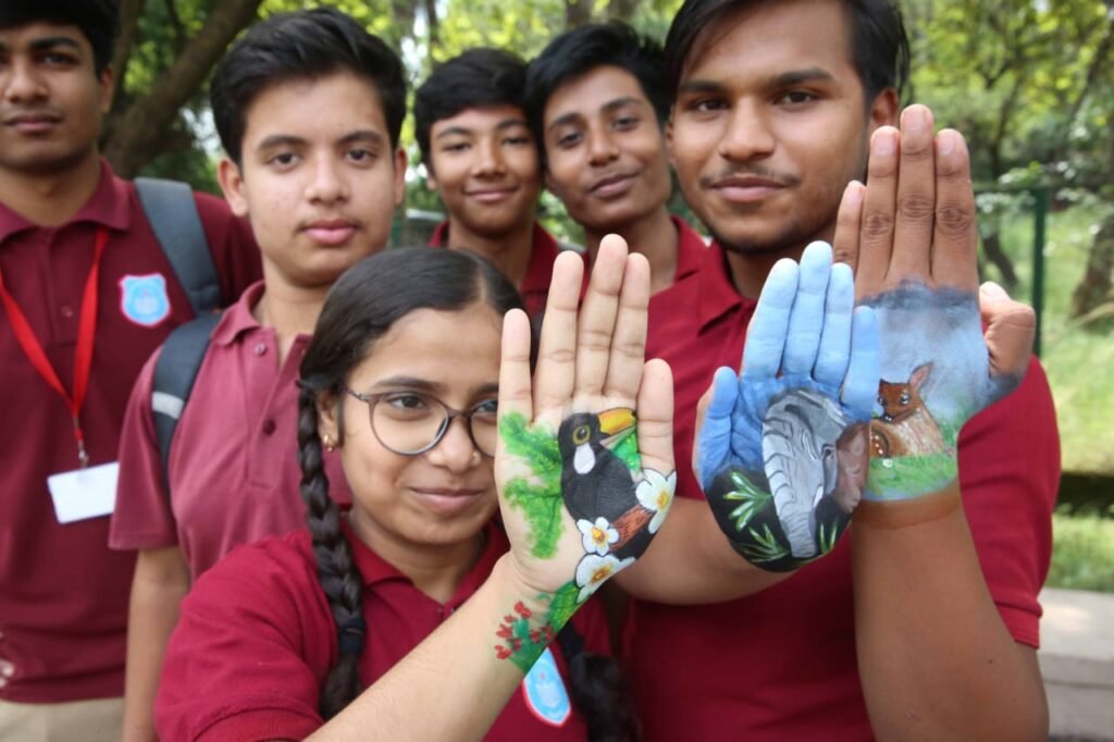 वन्यप्राणी सप्ताह: वन विहार में बच्चों ने दिखाई कला, फेस पेंटिंग प्रतियोगिता में बढ़-चढ़कर लिया हिस्सा