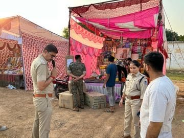 दीपावली पर कड़ी सुरक्षा, पुलिस मुस्तैद, ड्रोन से निगरानी