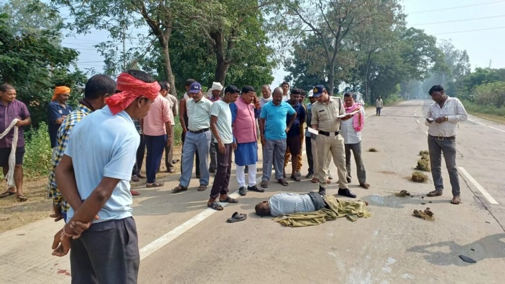 तेज रफ्तार वाहन की टक्कर से मजदूर की मौत, मौके पर ही थमी सांसें