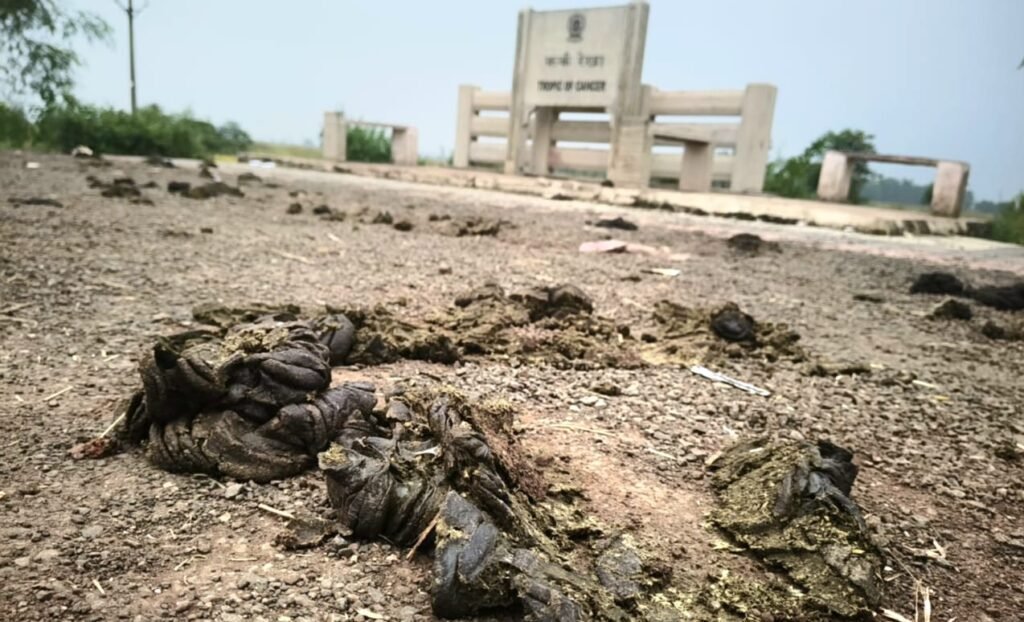 कर्क रेखा स्थल बना आकर्षक सेल्फी पॉइंट, पर सफाई की अनदेखी बिगाड़ रही चमक