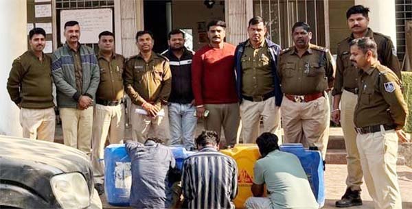 डीजल चोरी के तीन आरोपी गिरफ्तार