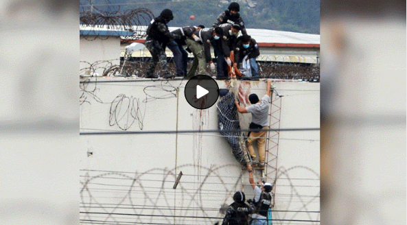 दक्षिणी इक्वाडोर में जेल में हुए दंगे में चार कैदियों की मौत,40 घायल