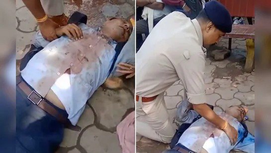 एक्स आर्मी मैन को आया हार्ट अटैक, ट्रैफिक आरक्षकों ने सीपीआर देकर लौटाई सांसें