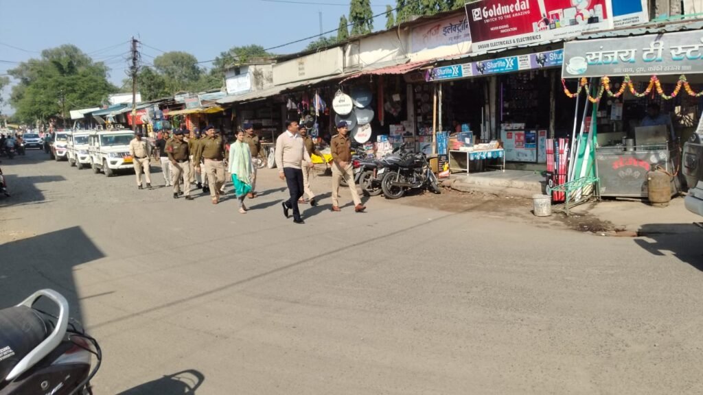 दिल्ली आतंकी हमले को लेकर आमला में प्रशासन का फ्लैग मार्च, सुरक्षा व्यवस्था कड़ी
